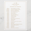 Search for gold wedding programs Modern