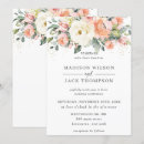 Search for peach and ivory wedding invitations Couple