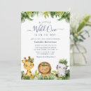 Search for wild one baby shower invitations Safari