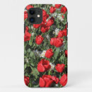 Search for red tulips iphone cases White