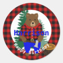 Search for bear birthday stickers Baby boy