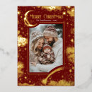 Search for merry photo christmas cards Gold foil