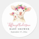Search for lamb baby shower stickers Watercolor