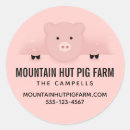 Search for round pig stickers Farm animal