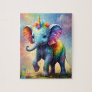 Search for elephant puzzles Colorful
