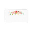 Search for rose blank return address labels Pink