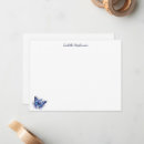 Search for blue butterfly note cards Simple