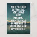 Search for opportunity postcards Motivational