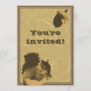 Search for nut with squirrel invitations Party