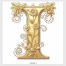Search for letter i stickers Floral