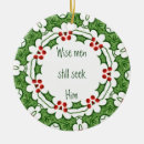 Search for wise christmas tree decorations Jesus