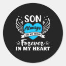Search for minded round stickers Red