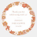 Search for orange floral stickers Unique