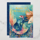 Search for mermaid christmas cards Santa