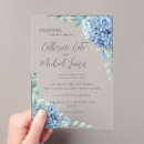 Search for blue hydrangea wedding invitations Elegant