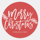Search for christmas letter stickers Round