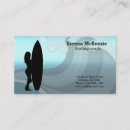 Search for surfer business cards Water sports