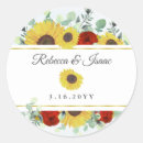 Search for rustic sunflowers wedding stickers Elegant