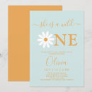 Search for daisy 1st birthday invitations Modern
