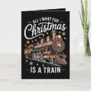 Search for train christmas cards Santa