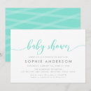 Search for mint baby shower invitations Modern