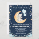 Search for moon and stars baby boy shower invitations Mother to be