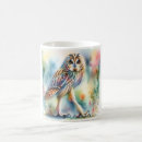 Search for watercolor owl mugs Nature