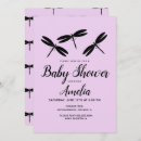 Search for insect baby shower invitations Black