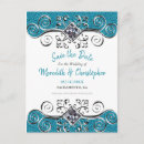 Search for bling save the dates Turquoise