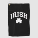 Search for shamrock golf towels Leprechaun