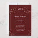 Search for mba graduation invitations announcements Master of business administration