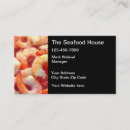 Search for seafood restaurant business cards Shrimp