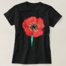 Search for red poppy flowers tshirts Floral