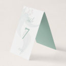Search for mint green wedding table cards Number