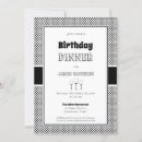Search for polka dot birthday invitations Black and white