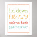 Search for bathroom kids posters Cute