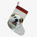 Search for english bulldog christmas decor Red