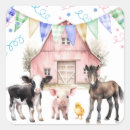 Search for cow and chicken stickers 1st birthday