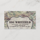 Search for army business cards Camoflauge