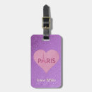 Search for paris luggage tags Girly
