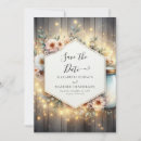 Search for mason jar save the dates Floral