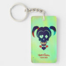 Search for comic skull key rings Harley quinn