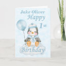 Search for baby boy first birthday cards Happy 1st birthday