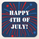 Search for fireworks coasters Red white and blue