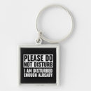 Search for disturbed key rings Do not disturb