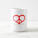 Search for peace mugs Red