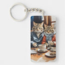 Search for coffee or tea key rings Cat