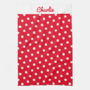Search for red polka dot tea towels Red and white
