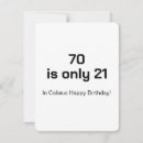 Search for 70th joke birthday cards For him