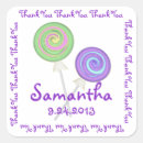 Search for lollipop thank you stickers Thanks